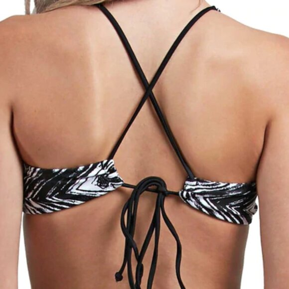 NEW Volcom "Stay Tuned" Reversible 2 Pc. Bikini Set - Bottom S / Top XS - Picture 4 of 9